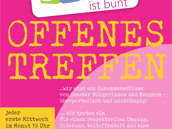 Bild zu Bündnis SOEST IST BUNT - Offenes Treffen &copy; © Grafiken: Alfred Gewohn