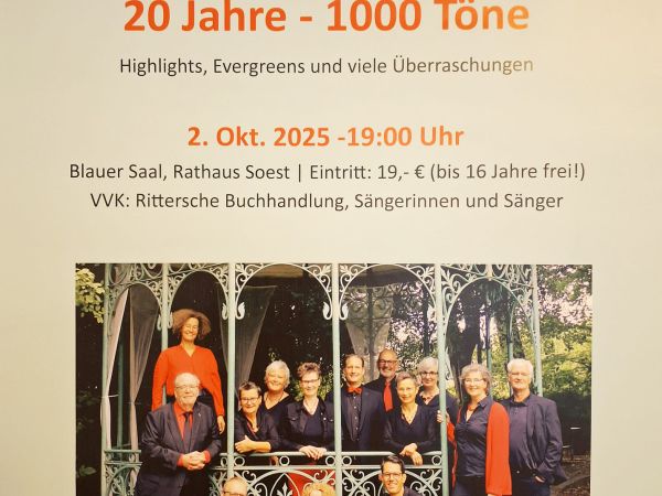 Bild zu Soester Vokalensemble, 20 Jahre - 1000 Töne